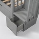 preview thumbnail 19 of 17, Full Over Full Bunk Bed with Storage Drawers and Shelves, Convertible Staircase Bunk Beds with Guardrails,No Box Spring Required