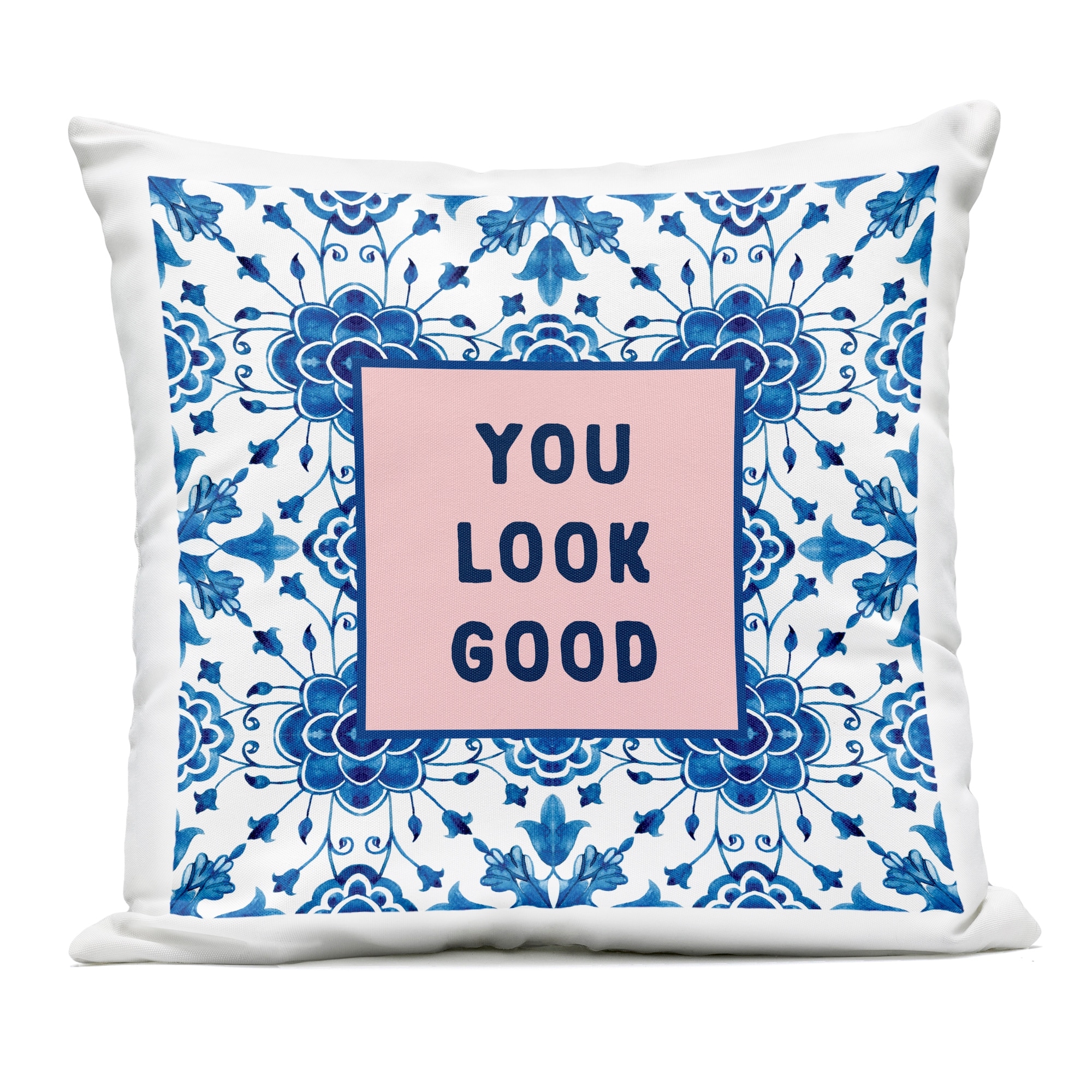 Stupell You Look Good Boho Pattern Outdoor Throw Pillow Design By Lettered and Lined