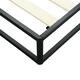 Sleeplanner 9-inch Dura Metal Platform Bed Frame-Wooden Slat