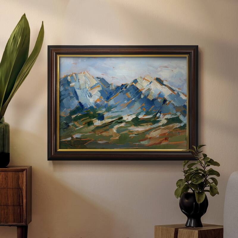 Blue Mountain Peaks I Premium Framed Canvas- Ready to Hang