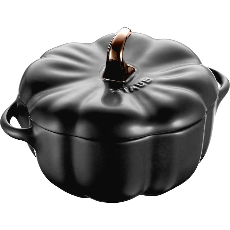 STAUB Ceramic 16-oz Petite Pumpkin Cocotte - Matte Black