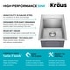 preview thumbnail 14 of 22, KRAUS Kore Workstation Drop-In Stainless Steel Kitchen Sink