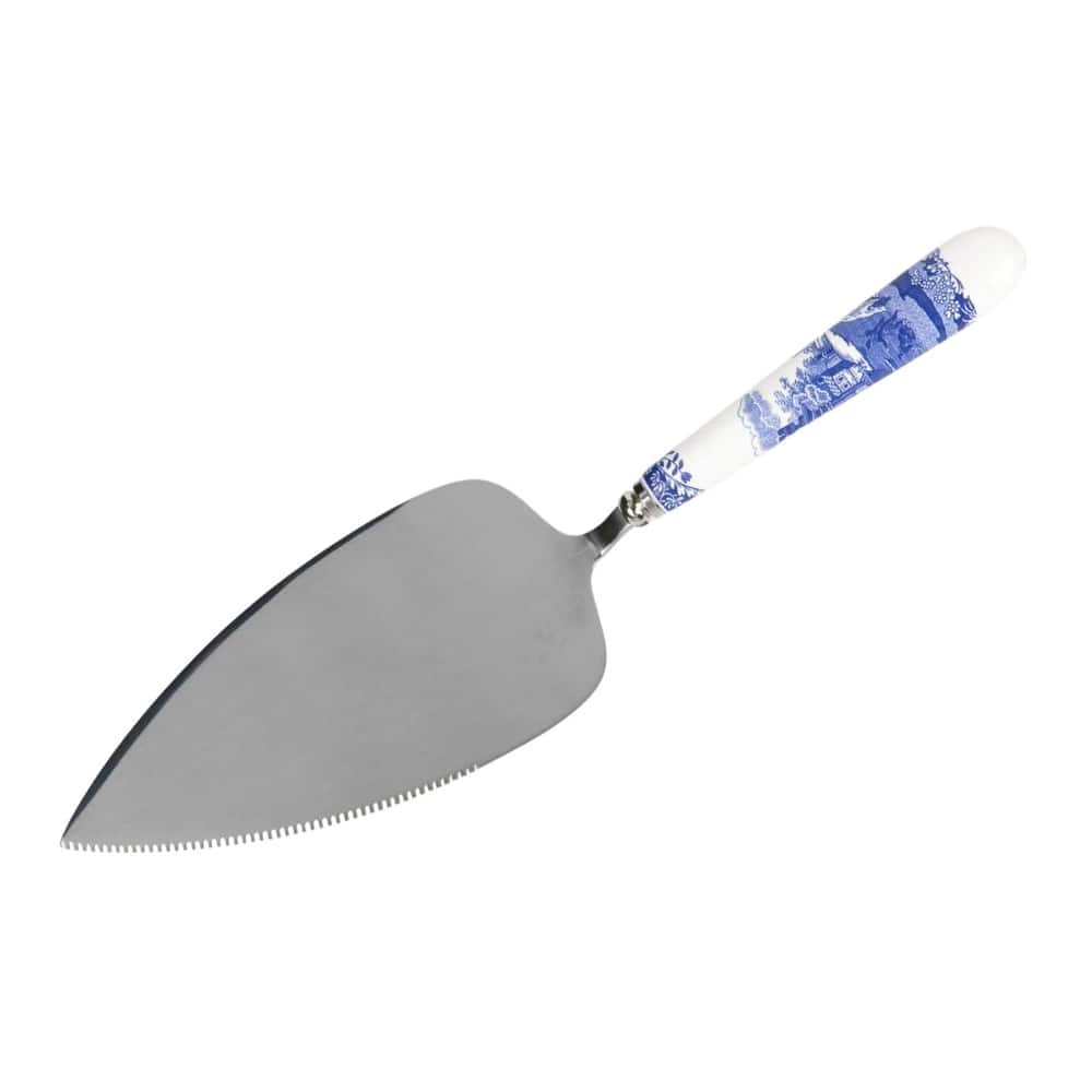 Spode Blue Italian Dessert Cake Server - 10 inch