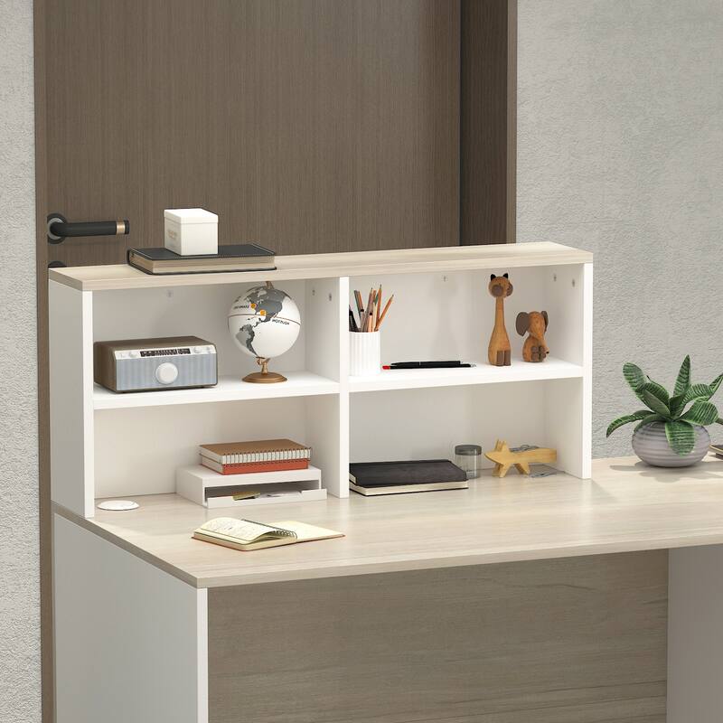 Kerrogee Rectangular Wood Reception Desk See Working Desk Oak