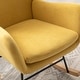 preview thumbnail 41 of 39, Velvet Armchair Wingback Comfy Rocker Chair with Thick Padded Seat for Nursery