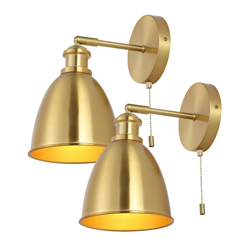 Cheers 1-Light Farmhouse Bohemian Iron LED Sconce, by JONATHAN Y