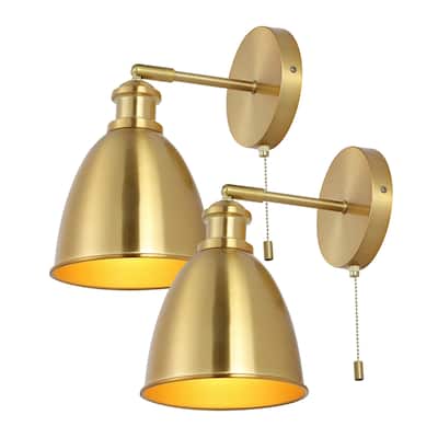 Cheers 1-Light Farmhouse Bohemian Iron LED Sconce, by JONATHAN Y