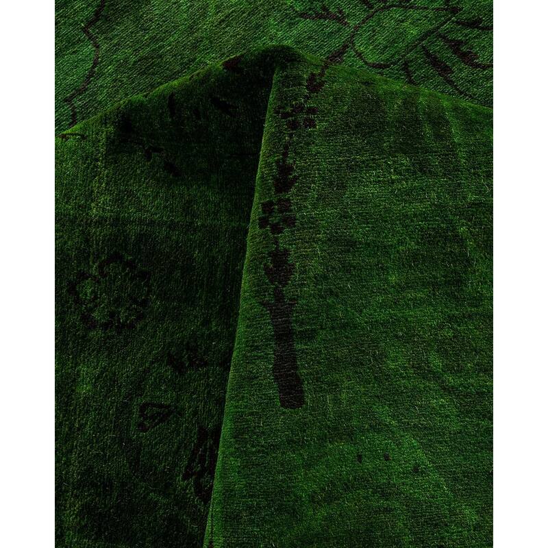 Contemporary Overdyed Wool Hand Knotted Area Rug - 6' 2" x 8' 10"