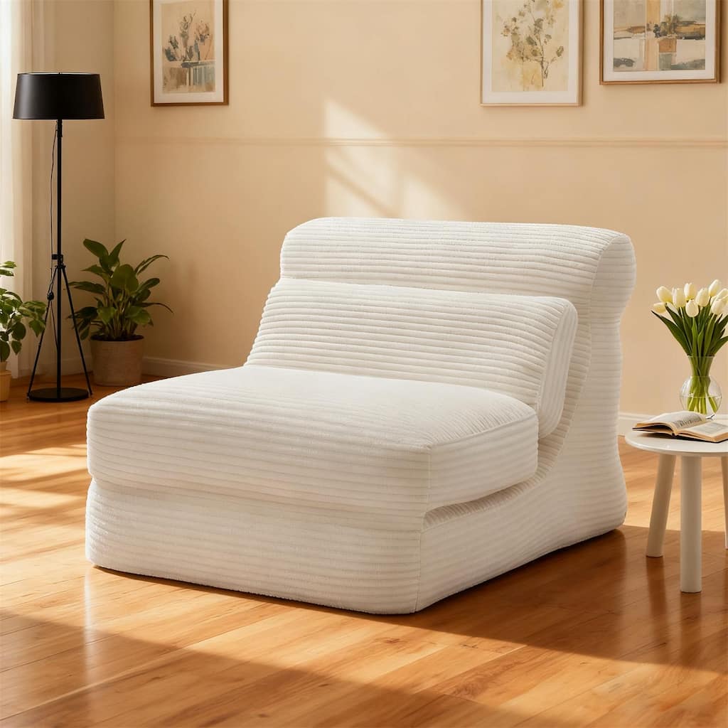 Folding Sofa Bed, Convertible Sleeper Chair, Foldable Mattress, Portable Fold Out Chair Bed Comfy Floor Sofa Lounge