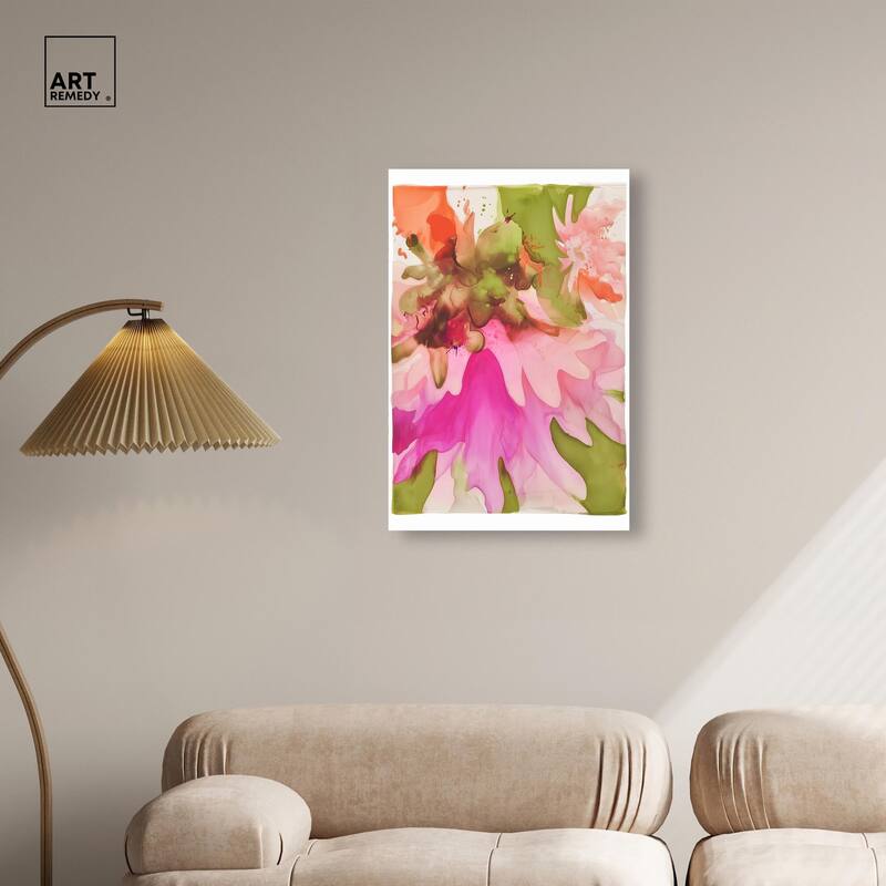 Vibrant Fluidity Floral I Canvas by Art Remedy, Gallery Wrapped