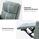 preview thumbnail 45 of 111, Fiacro 30.31" Genuine Leather Wingback Swivel Rocker Recliner with Nailhead Trim