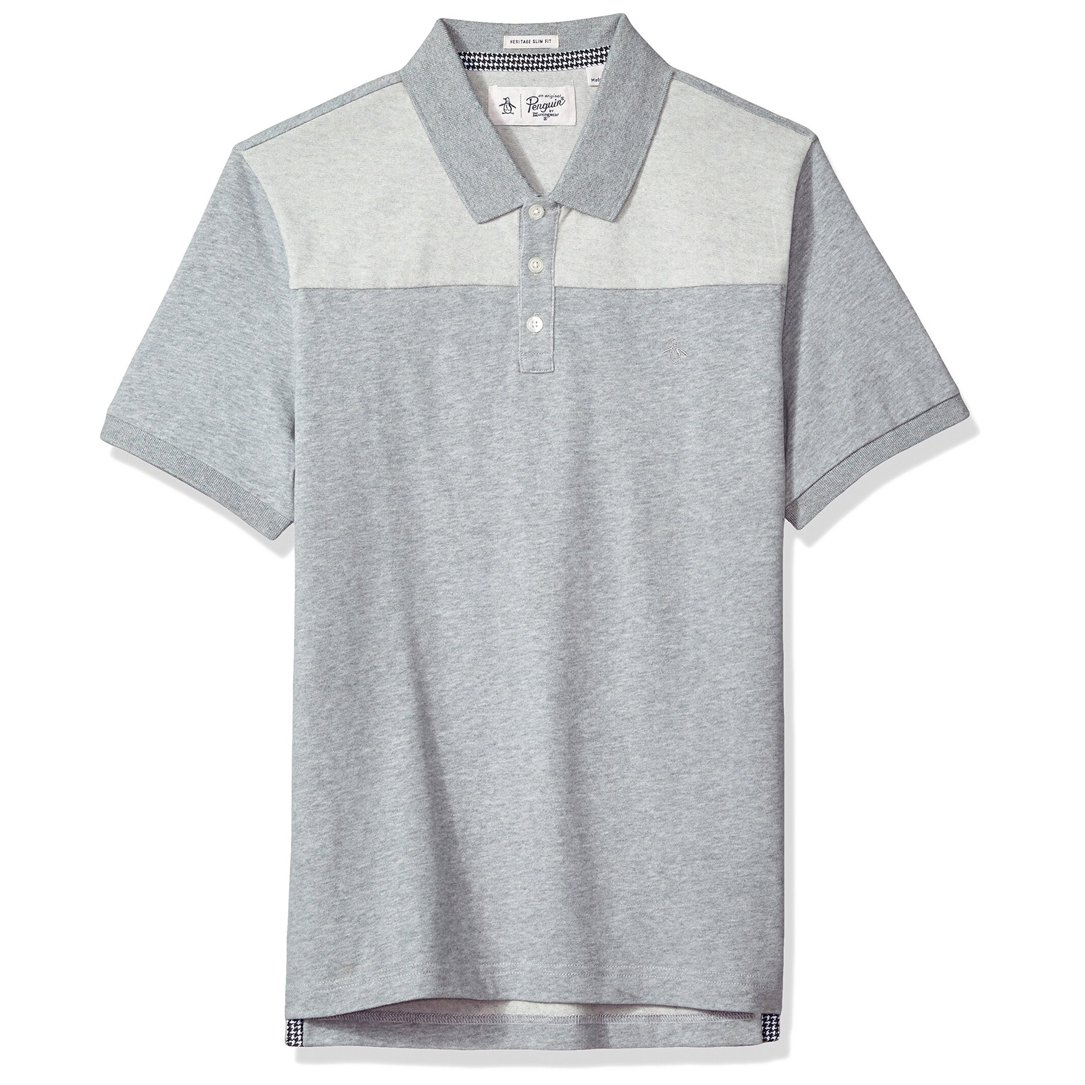 Shop Original Penguin Mens Shirt Heather Gray Size Medium M Polo