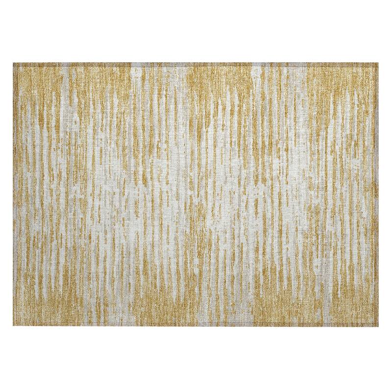 Machine Washable Indoor/ Outdoor Chantille Abstract Ombre Rug