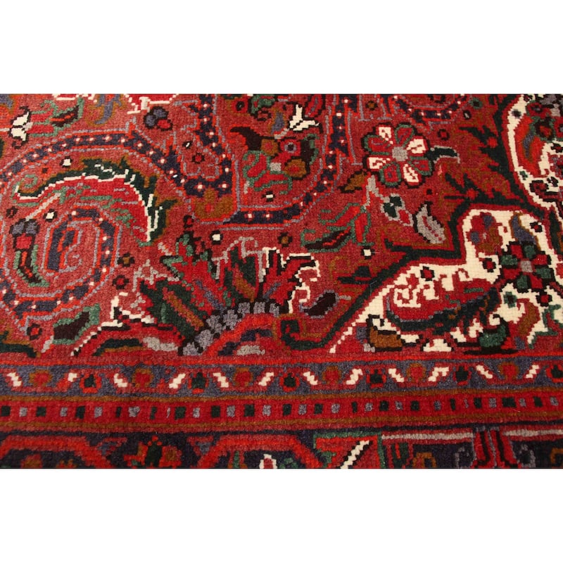 ECARPETGALLERY Hand-knotted Sarabi Dark Red Wool Rug - 6'8 x 9'6