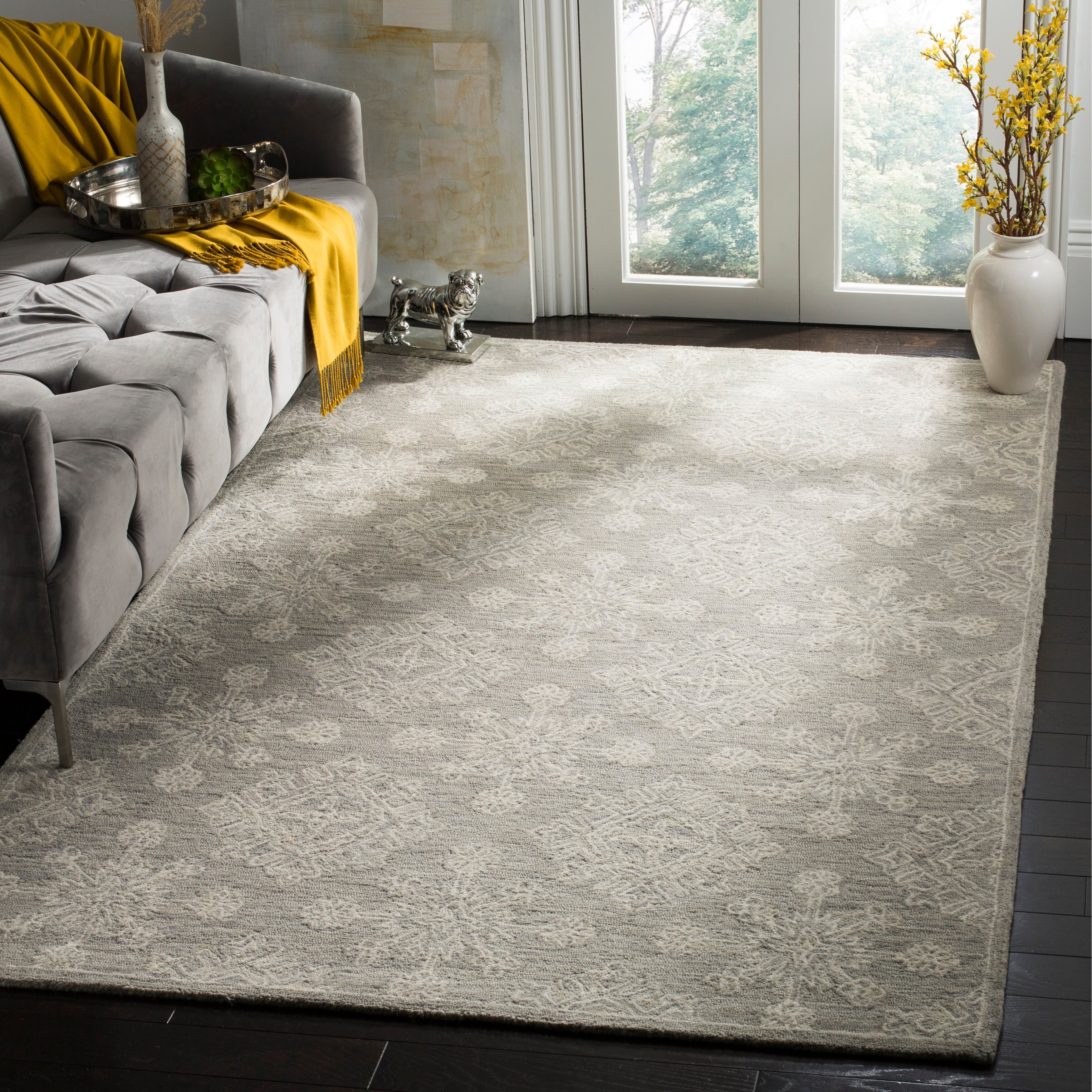 Safavieh Handmade Blossom Eulalie Modern Floral Wool Rug Overstock 15146426