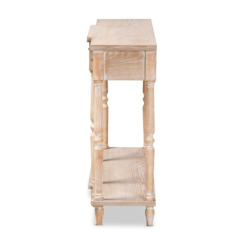 Hallan Classic and Traditional French Provincial 3-Drawer Console Table