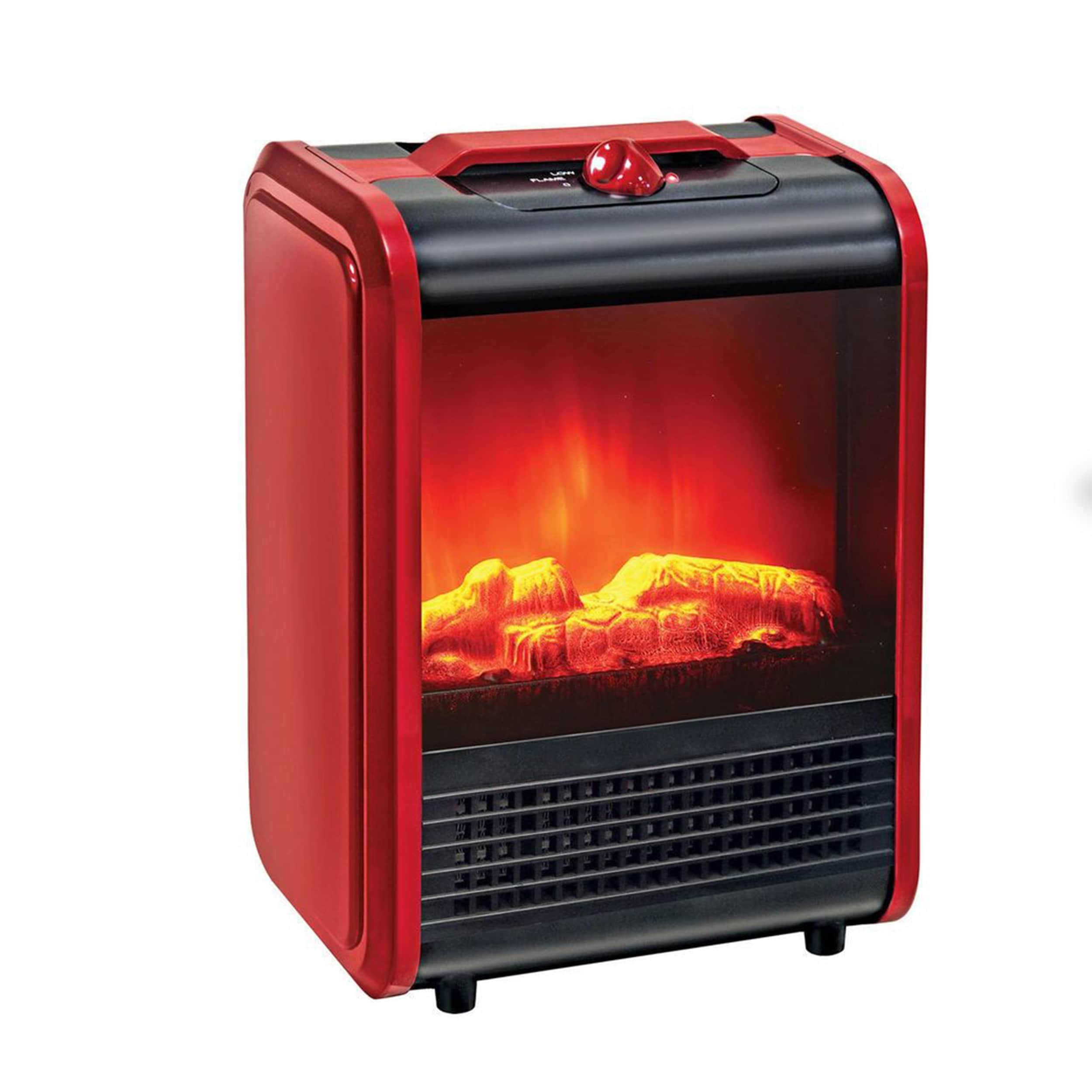 Optimus Electric Flame Effect Mini Fireplace Heater - On Sale - Bed Bath  u0026 Beyond - 32053066