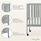 preview thumbnail 4 of 3, Dream On Me Quinn Full-Size Folding Crib - Cool Grey