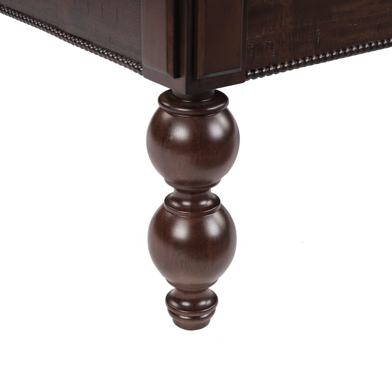 Vintage Coffee Table Rectangular Coffee Table with Storage Drawers and Waterproof Tabletop for Living Room