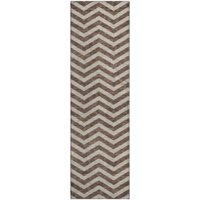 Premium Washable Super Soft Modern Chevron Mayfield Rug