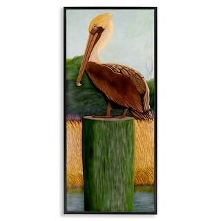 Stupell Blue Eyed Pelican Framed Giclee Art Design By Barbara ...