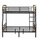 preview thumbnail 8 of 11, Detachable Metal Bunk Bed with Safety Guard Rails,Full XL over Queen