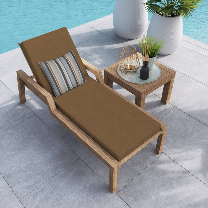 Textured Chaise Lounge Cushion - 22.5" wide x 70" long x 45" deep x 3.5" thick