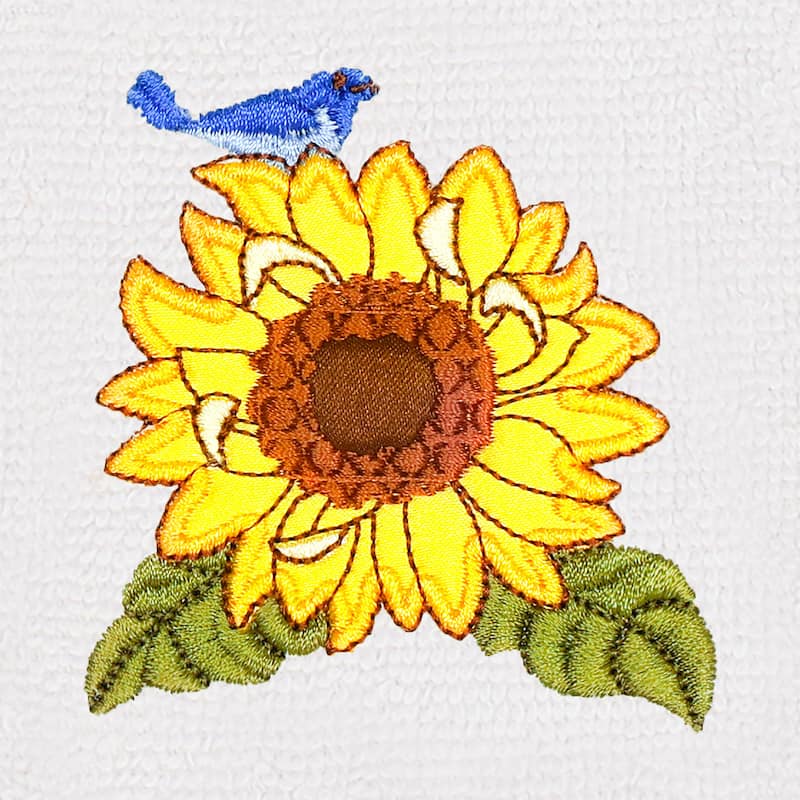 Authentic Hotel and Spa Turkish Cotton Girasol 3PC Multi-Size Embellished Towel Set