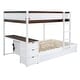 preview thumbnail 16 of 16, Full-Over-Full Bunk Bed with Twin size Trundle, Storage and Desk,with 2 USB and 2 three-holes Plugs