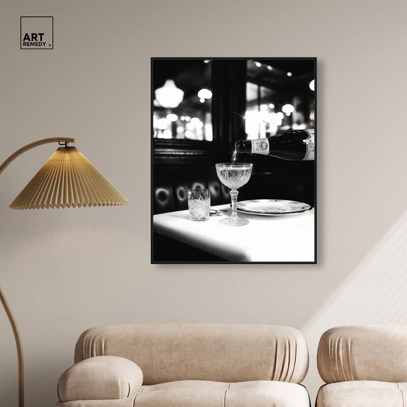 Sparkling in Monochrome II Canvas by Art Remedy