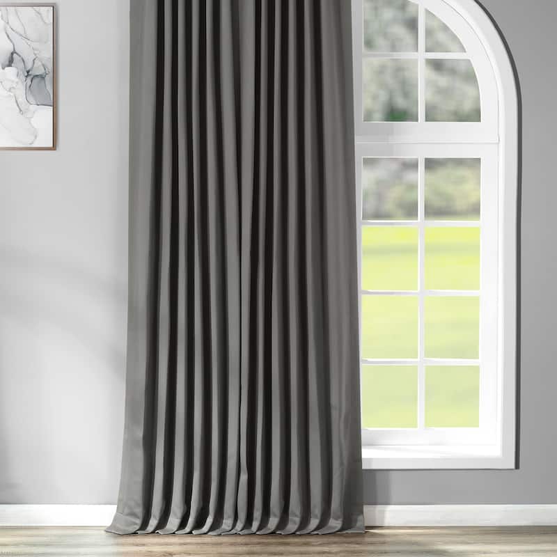 Exclusive Fabrics Extra Wide Room Darkening 84-inch Curtain (1 Panel)