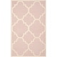 preview thumbnail 72 of 86, SAFAVIEH Handmade Cambridge Rosy Modern Moroccan Wool Rug 2' x 3' - Light Pink/Ivory