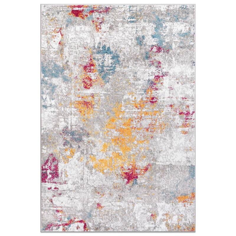 Modern Abstract Reflections Area Rug