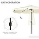 preview thumbnail 5 of 39, Outsunny 9ft Patio Umbrella with Push Button Tilt and Crank, Ruffled Outdoor Market Table Umbrella with Tassles and 8 Ribs