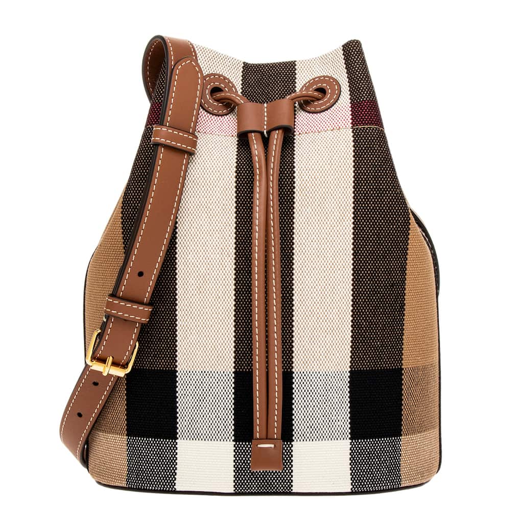 Burberry Small Canvas Bucket Bag