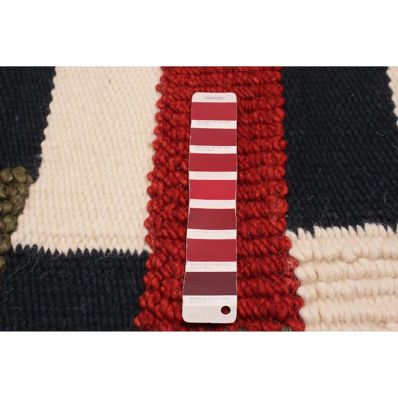 ECARPETGALLERY Braid weave Sienna Red Wool Rug - 5'10 x 7'8