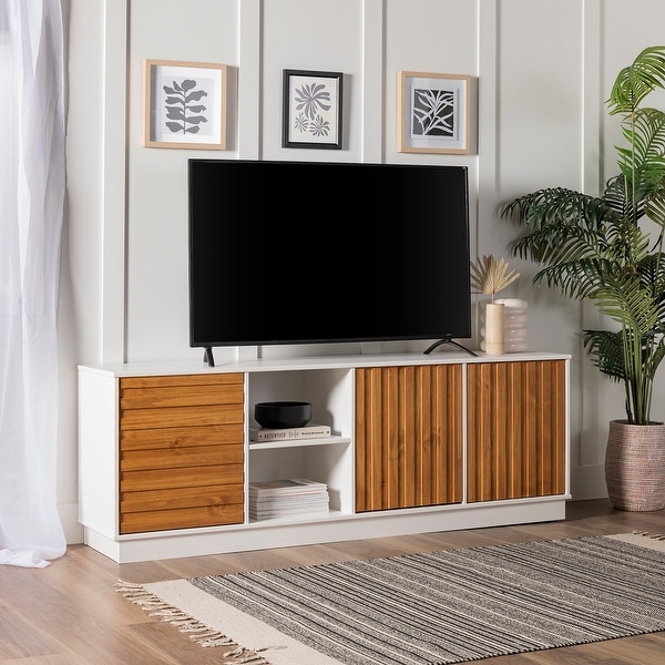 Carson Carrington 70-inch Two-Tone 3-Door TV Console. Opens flyout.