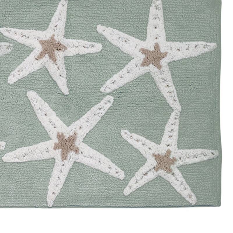 Avanti Linens Sequin Shells Double-Vanity Rug