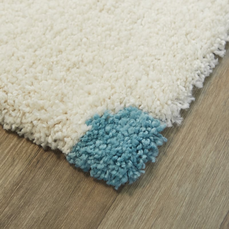 Mod-Tod Clouds Kids Shag Area Rug