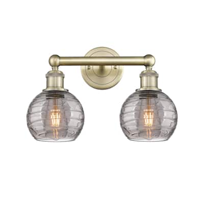 Innovations Lighting 616-2W 10 15 Athens Deco Swirl Vanity Athens Deco