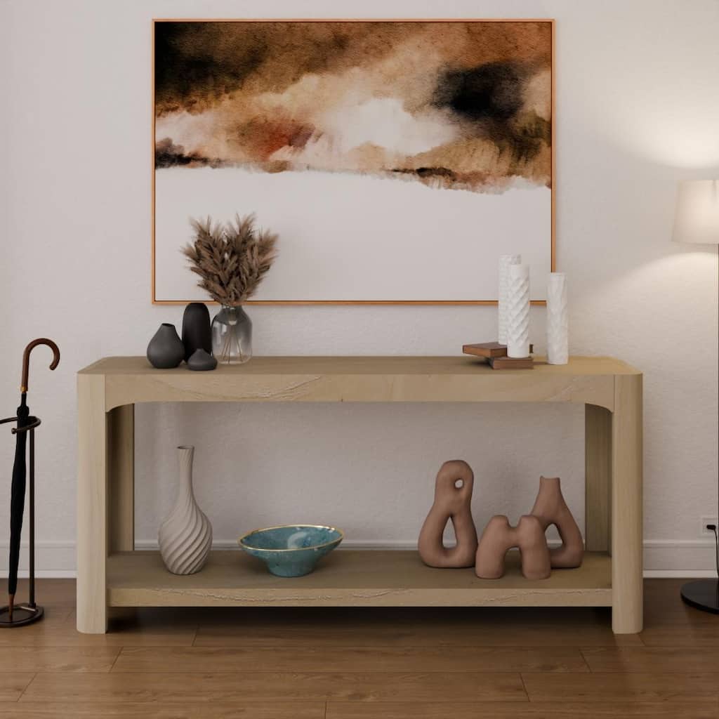 NPD Furniture Trevin 66" Console Table with Open Shelf