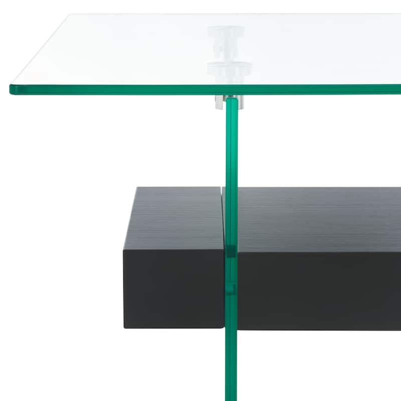 SAFAVIEH Kayley Modern Glass Coffee Table - 43.3" x 23.6" x 16.5"