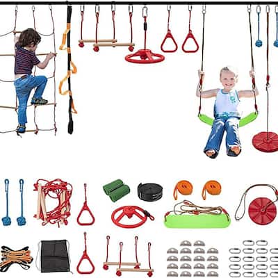 DoCred 8/10/13 Obstacle Course, Kids Ninja Set, Durable play equipment