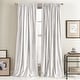 preview thumbnail 13 of 23, DKNY Modern Knotted Velvet Curtain Panel Pair 108 Inches - Winter White