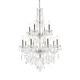 preview thumbnail 3 of 14, Giselle 12 light Gold Chandelier Clear Royal Cut Crystal - One Size