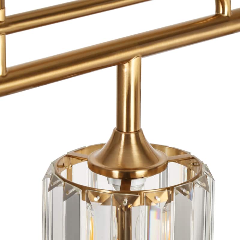 Modern 5-Light Crystal Chandeliers 47 IN Wide Island Lights for Kitchen Island