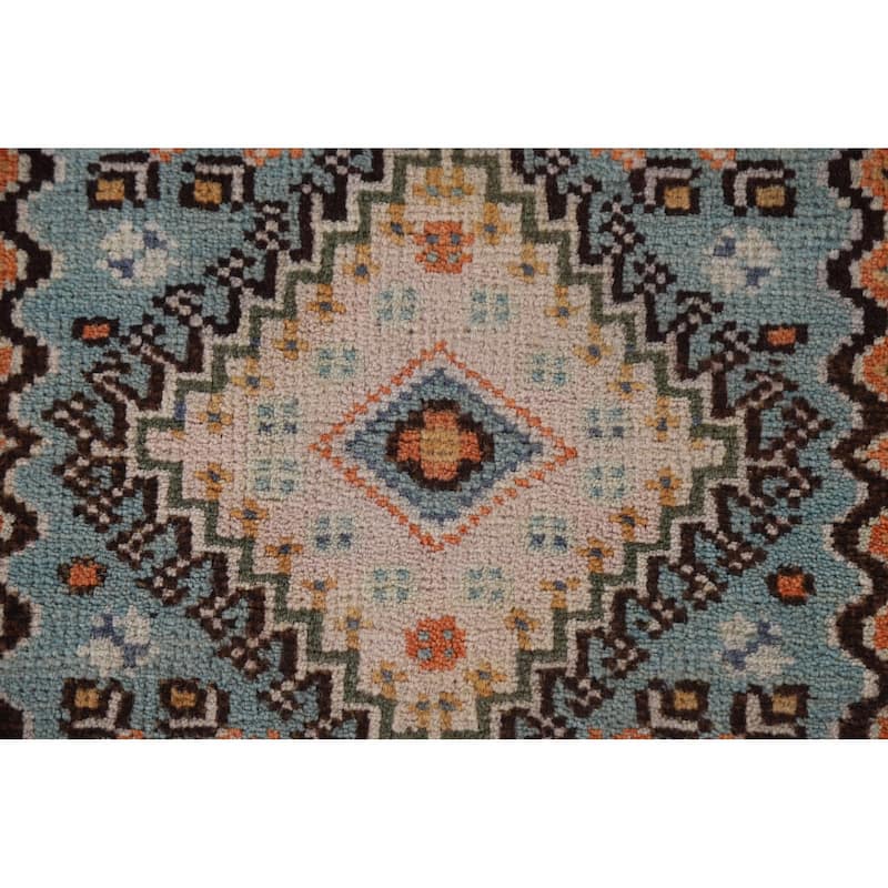 Geometric Heriz Serapi Oriental Hallway Wool Runner Rug Hand-knotted - 2'6" x 7'9"