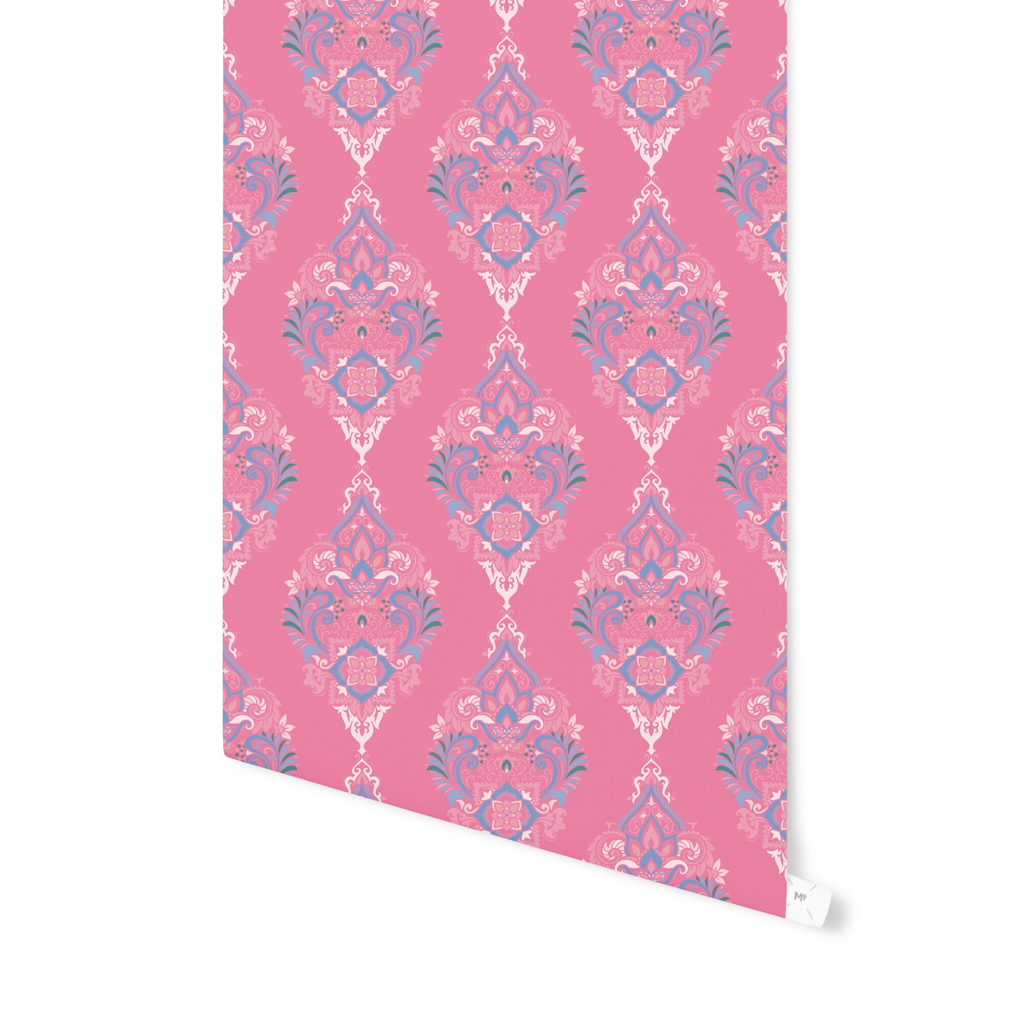 Boho Damask Dark Pink Peel And Stick Wallpaper By Kavka Designs 2 X 16 On Sale Overstock 31638240 There are 538 pink damask wallpaper for sale on etsy, and they cost $7.36 on average. boho damask dark pink peel and stick wallpaper by kavka designs 2 x 16