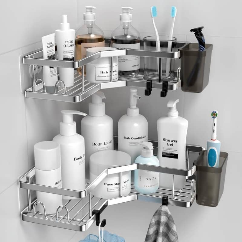 Corner Shower Caddy - chrome