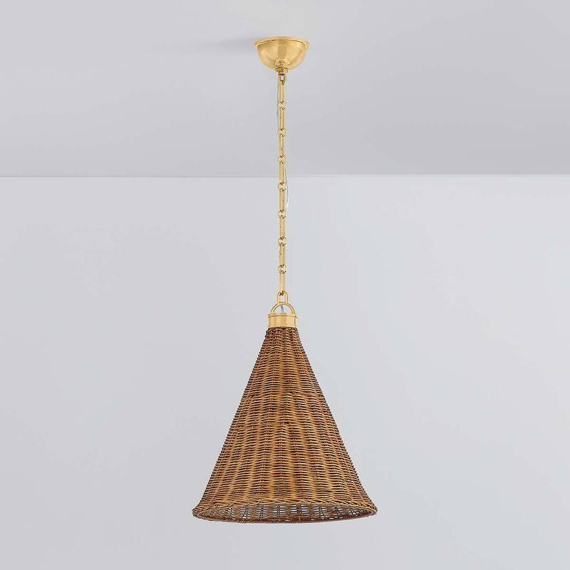 Hudson Valley Lighting MDS2102 Kensington 15" Wide Pendant with Walnut